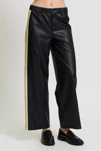 Raye Vegan Leather Button Pants