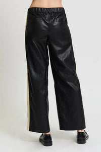 Raye Vegan Leather Button Pants