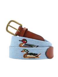 Duck Decoys Belt - Antique Blue