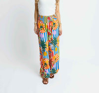 Tropical Island Fruit Smock Waist Pant