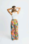 Tropical Island Fruit Smock Waist Pant