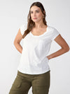 White Traveler Twist Tee