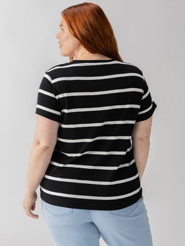 Perfect Tee - Black Stripe