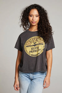 Sun Records Elvis Vinyl Crewneck Tee