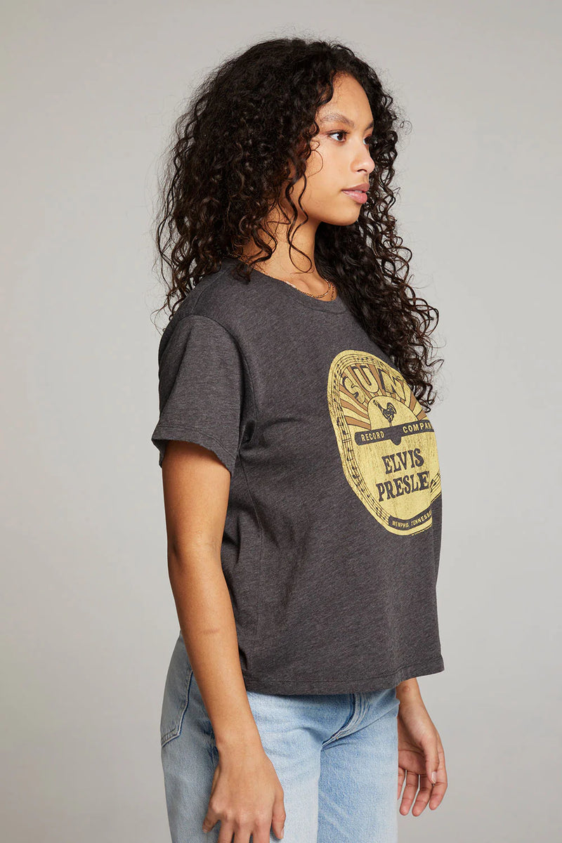 Sun Records Elvis Vinyl Crewneck Tee