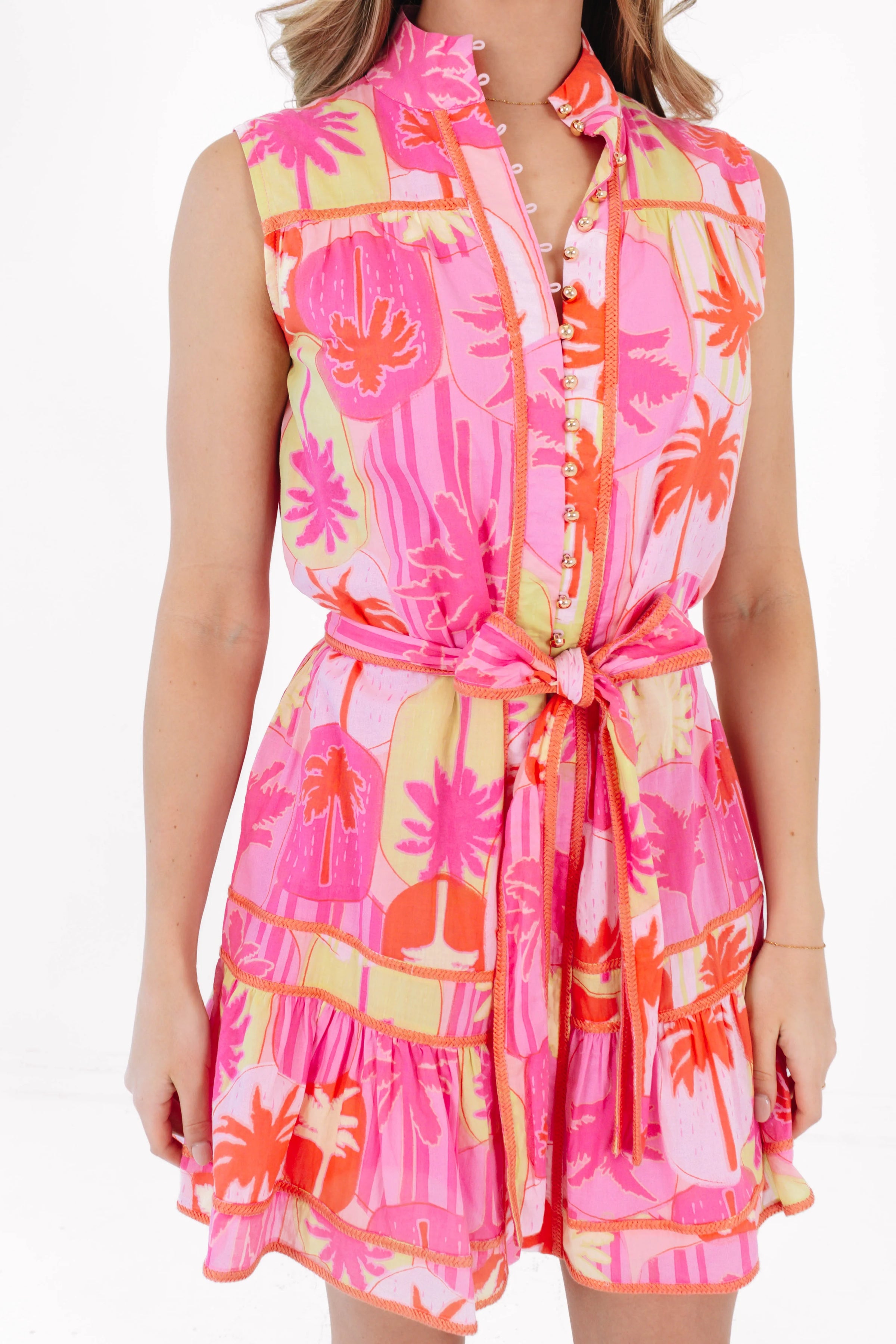 The Cara Sleeveless Tie Dress