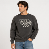 The Peabody Coastal Crewneck Sweatshirt - Charcoal