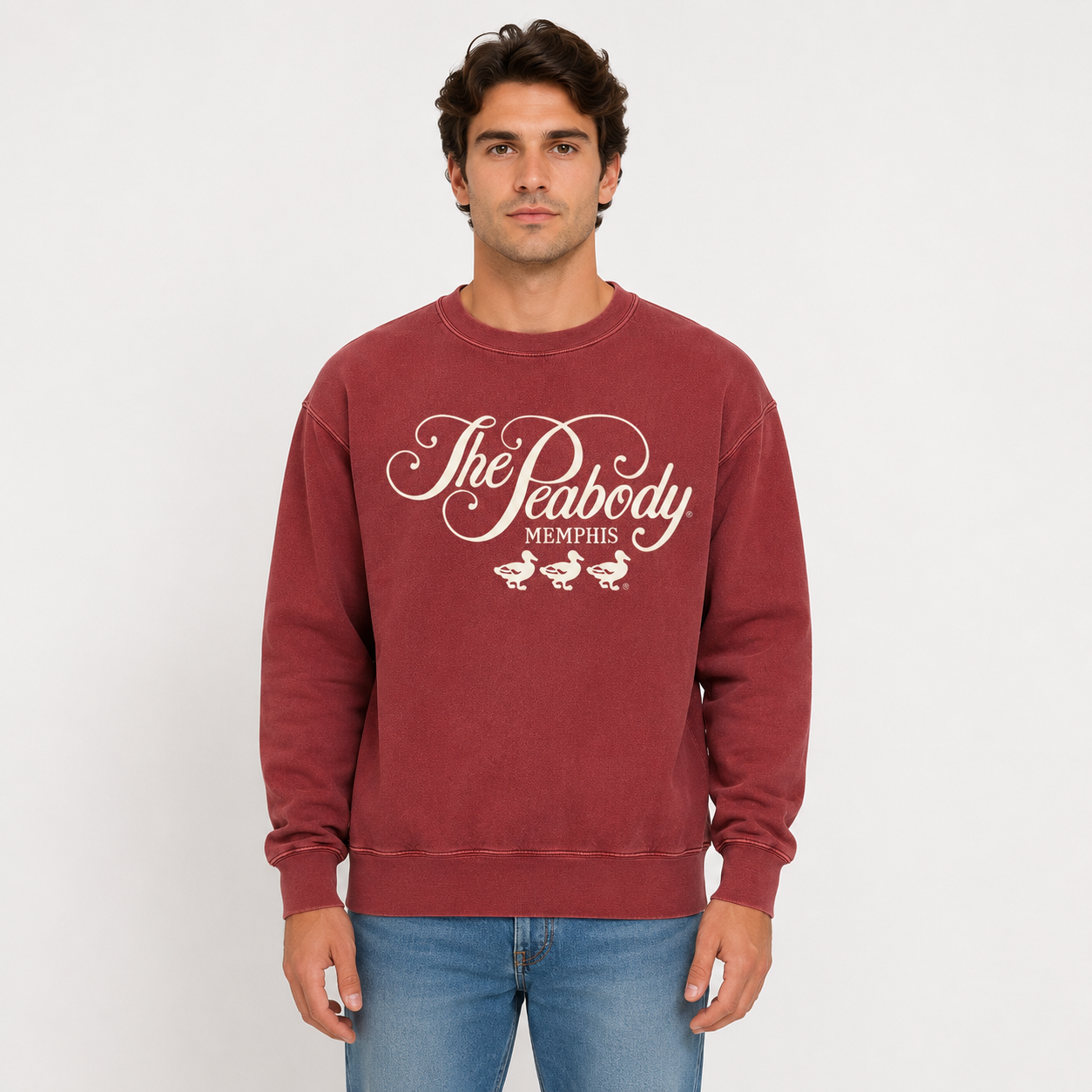 The Peabody Coastal Crewneck Sweatshirt - Scarlett