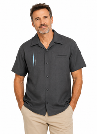 The Triple Diamond Retro Shirt - Black