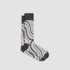 Serpentine Stripe Mid-Calf Socks (2 Colors)