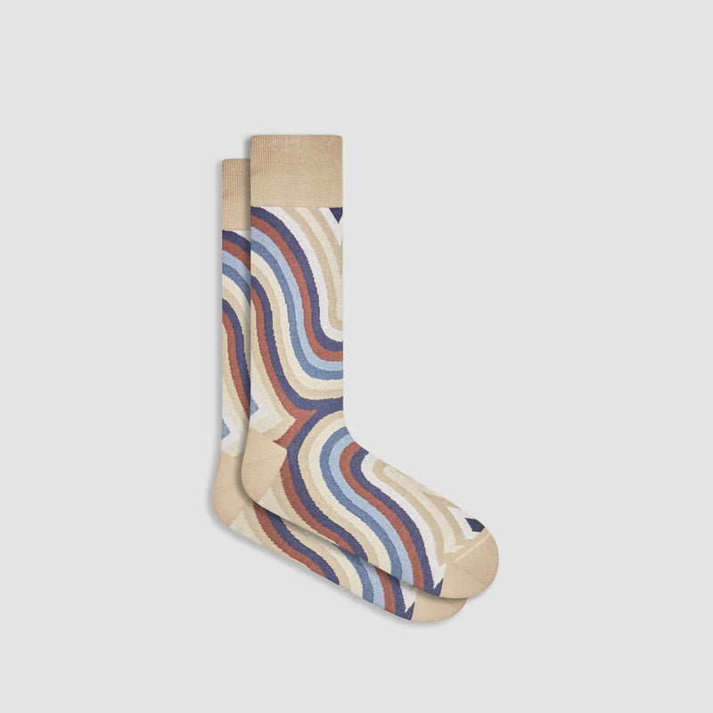 Serpentine Stripe Mid-Calf Socks (2 Colors)