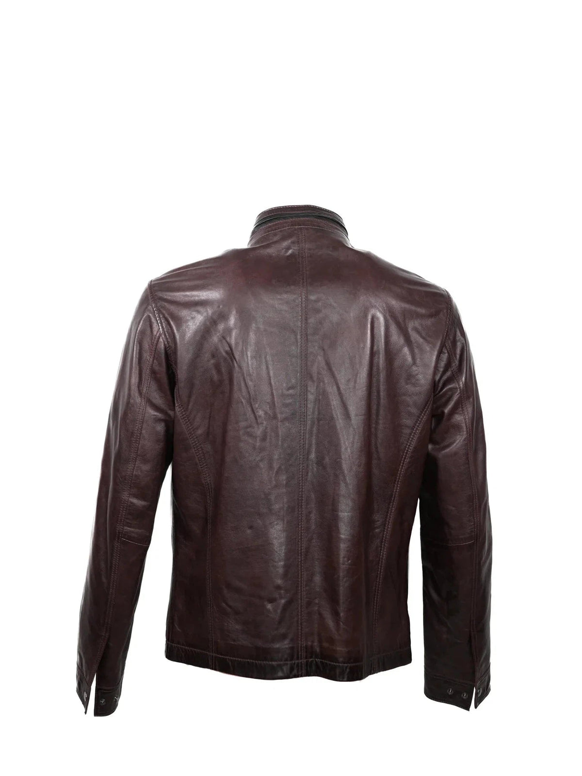 Nash Leather Jacket- Oxblood Regency