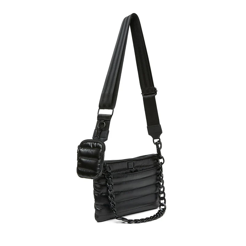 Downtown Crossbody | Pearl Black w/ Black