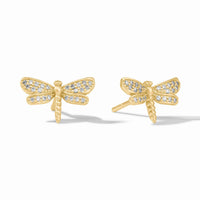 Dragonfly Pavé Stud Earrings