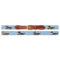 Duck Decoys Belt - Antique Blue