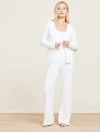 CozyChic Ultra Lite® Ribbed Button Cardigan - Pearl