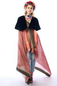 Grace Kelly Reversible Fur Cape Aratta