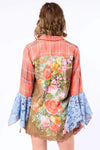 Eros Washed Shirt - Rust Wash Floral Lansky Bros.