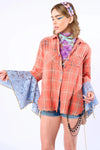 Eros Washed Shirt - Rust Wash Floral Lansky Bros.