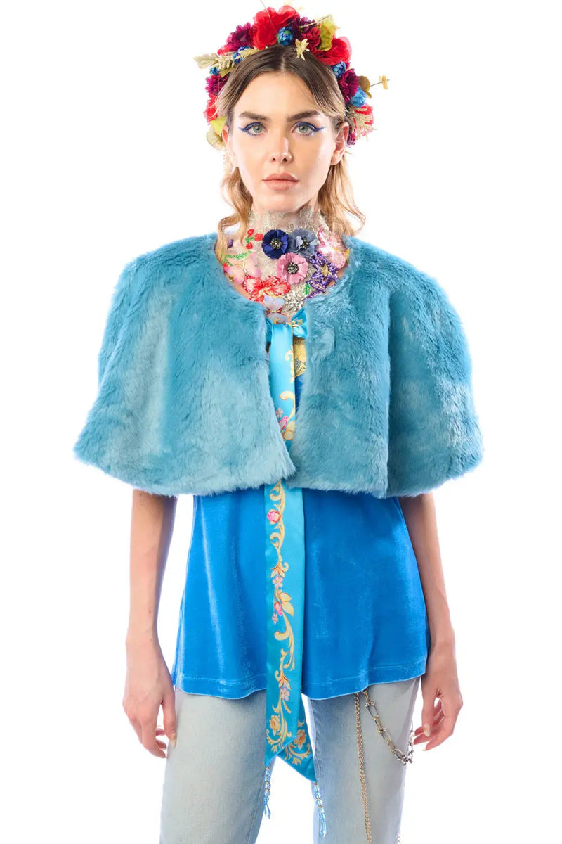 Grace Kelly Reversible Fur Cape Aratta