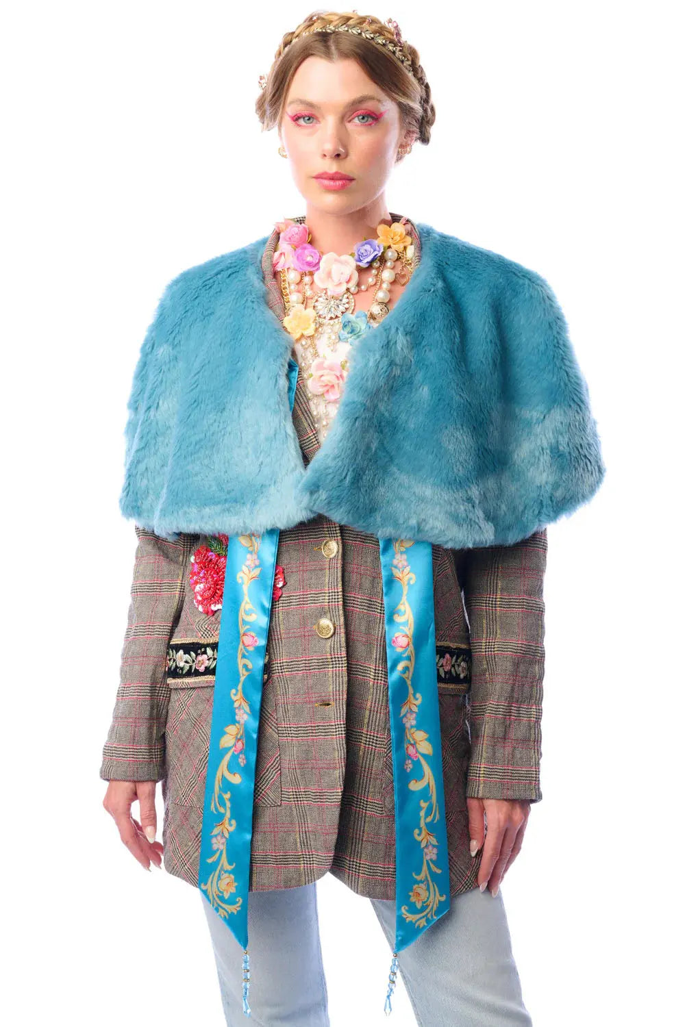 Grace Kelly Reversible Fur Cape Aratta