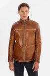 Edward Cognac Leather Jacket Regency