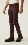 Straight Leg Pants - Burgundy Diagonal 34 Heritage