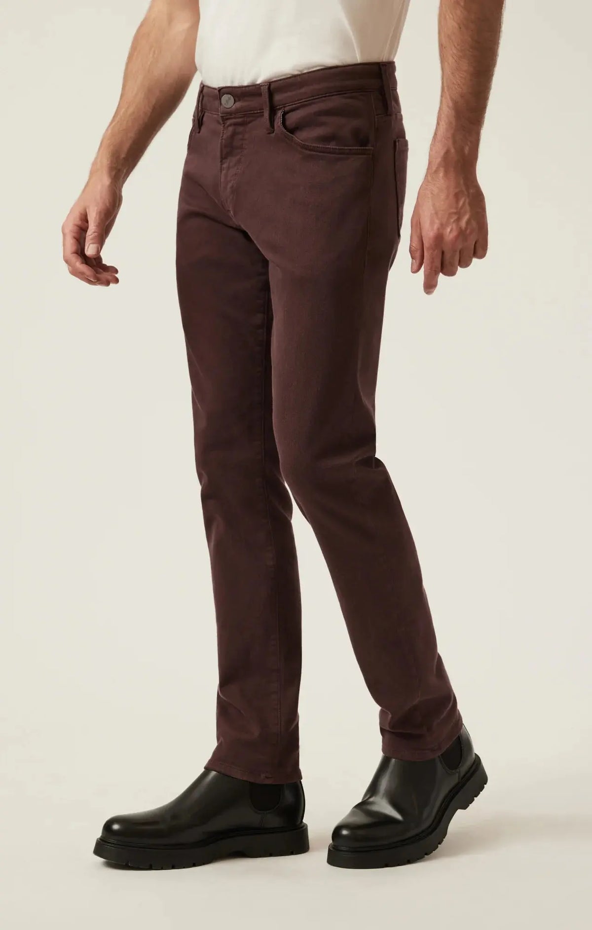 Straight Leg Pants - Burgundy Diagonal 34 Heritage