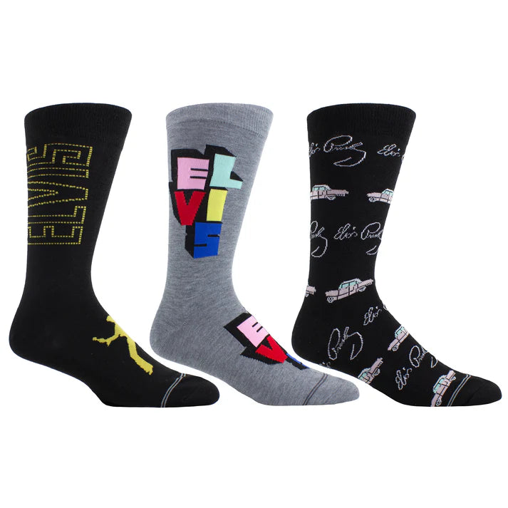 ELVIS PRESLEY 3D POP UP SPECIALTY BOX SET, 3 PAIR