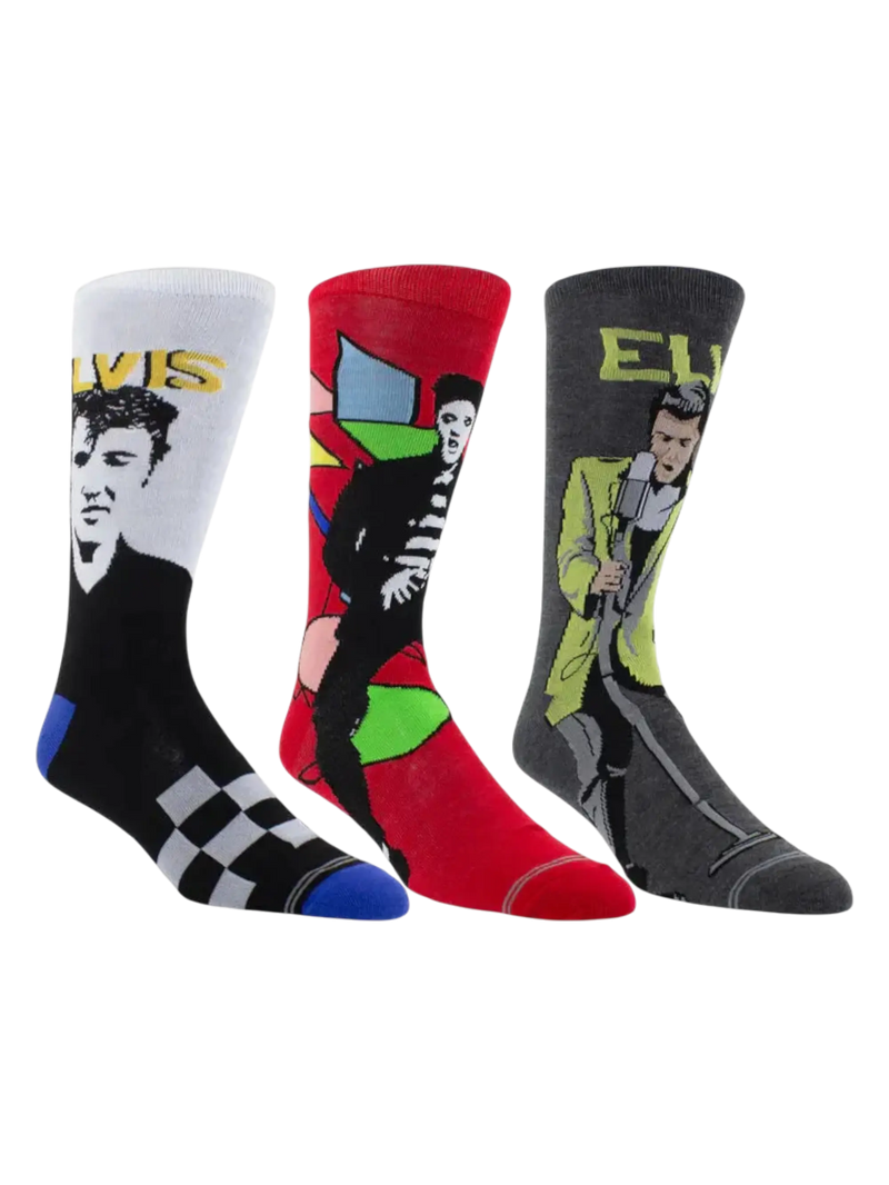 ELVIS GUITAR TIN SOCK BOX, 3 PAIR Perri's Corporation