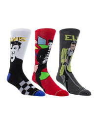 ELVIS GUITAR TIN SOCK BOX, 3 PAIR