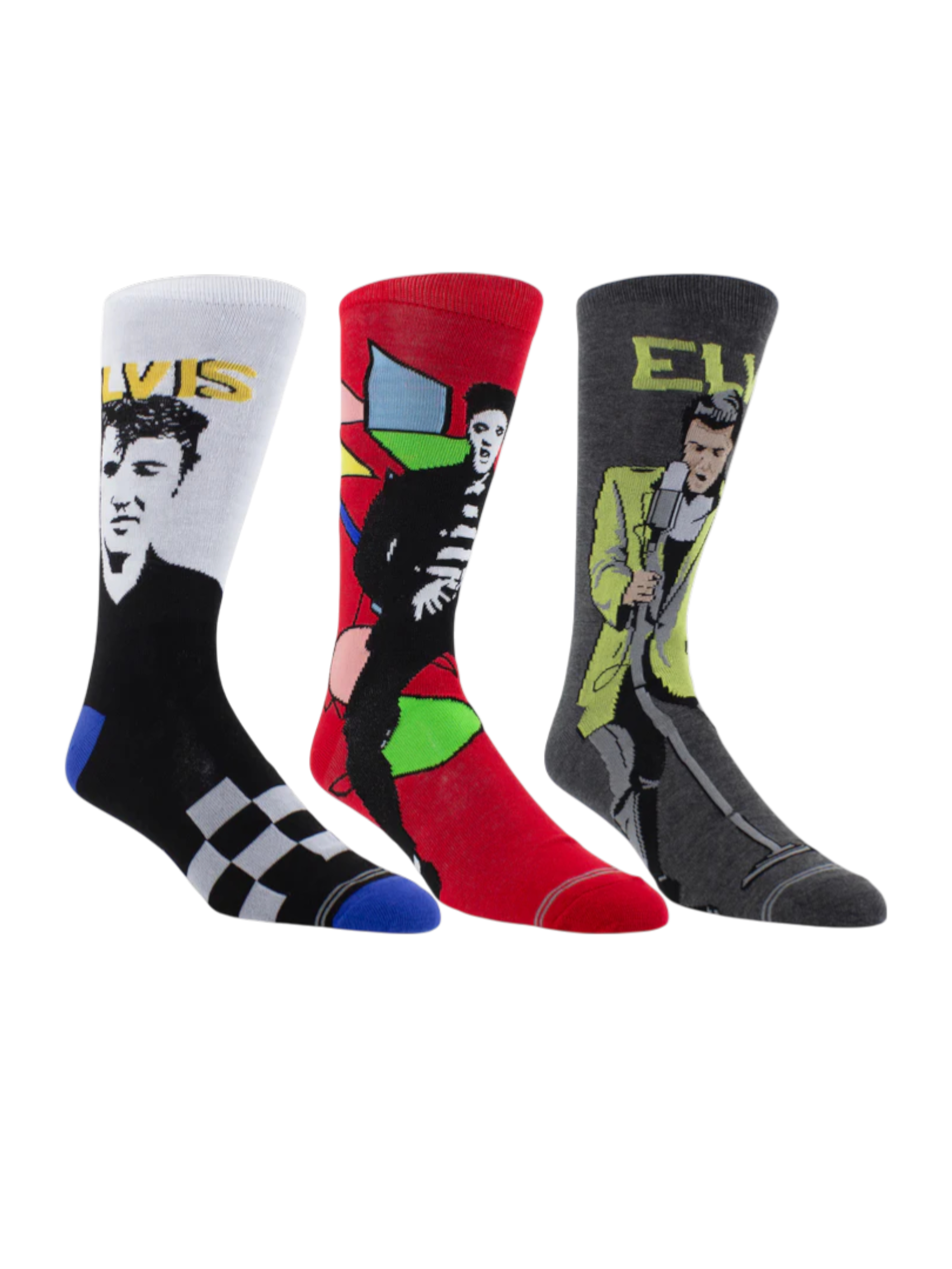 ELVIS GUITAR TIN SOCK BOX, 3 PAIR
