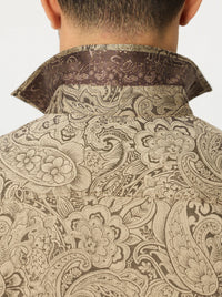 Hudson Khaki Paisley Sport Shirt