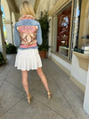 The Light Denim Jacket / Pink Stirrup STACY BRADLEY