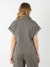Poppy Pullover - Black Tonal Monogram EMILY McCARTHY
