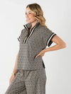 Poppy Pullover - Black Tonal Monogram EMILY McCARTHY