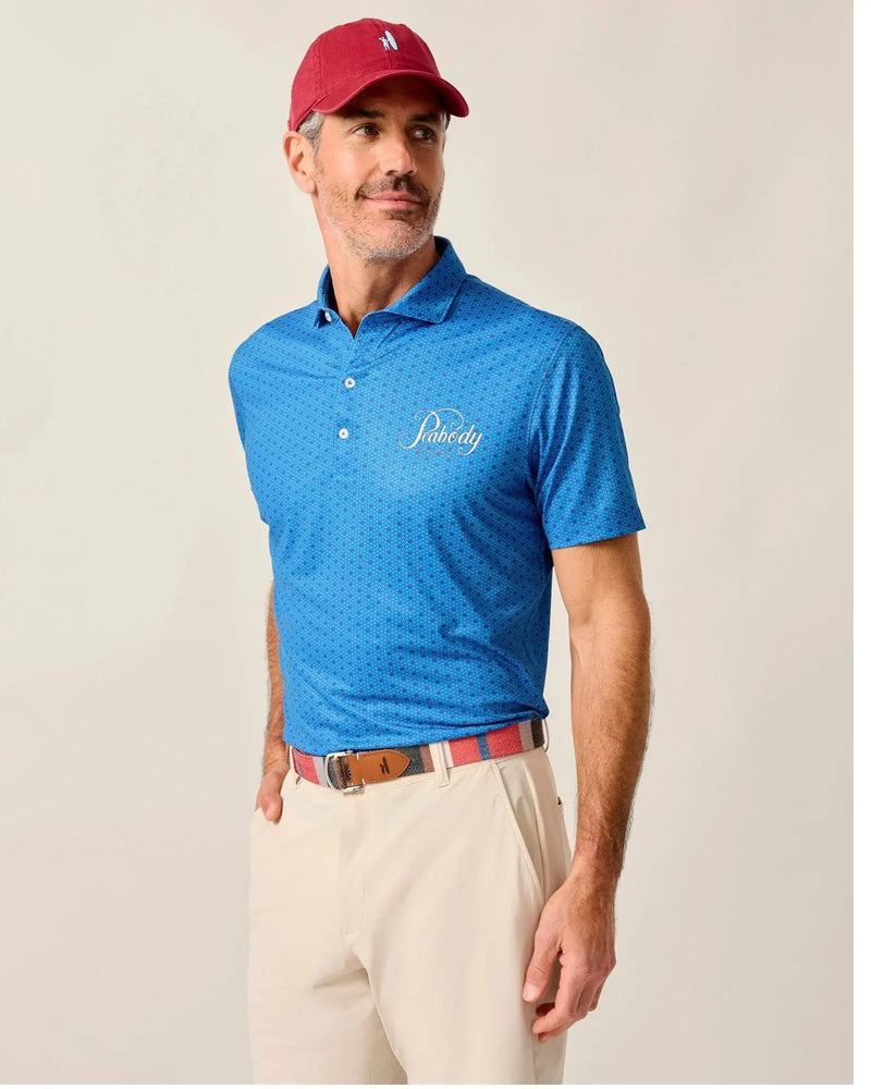 Peabody Hotel Jersey Performance Polo - Palisade Blue Johnnie-O