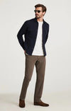 Charisma Relaxed Straight Pants - Coffee Diagonal 34 Heritage
