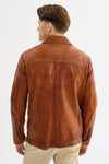 Ferry Bright Cognac Leather Jacket