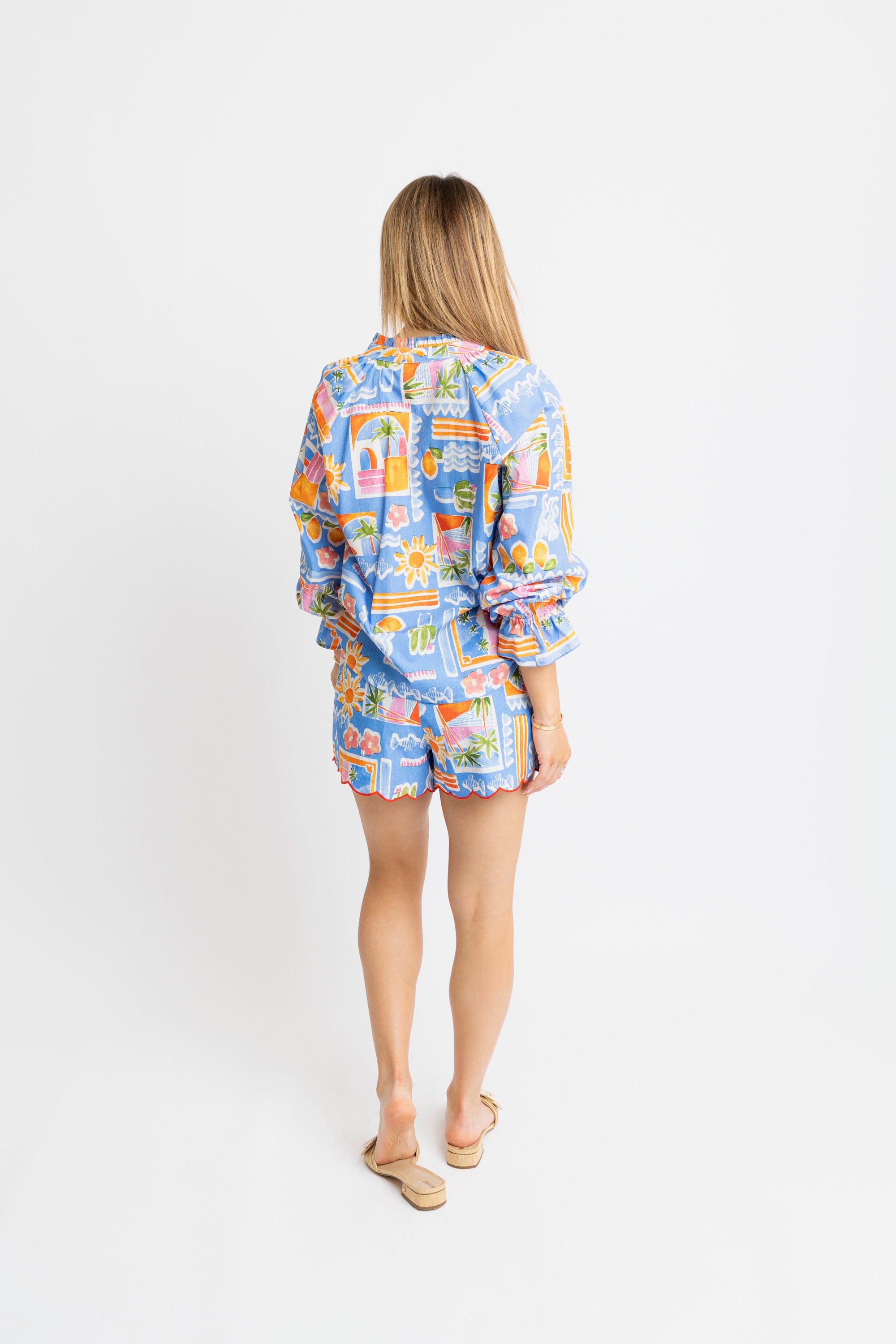 Santorini Vneck L/S Top