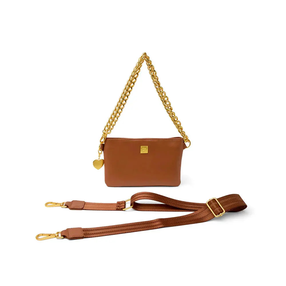 Fame Handbag - Saddle Leather Think Royln