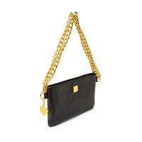 Fame Handbag - Black Python Think Royln