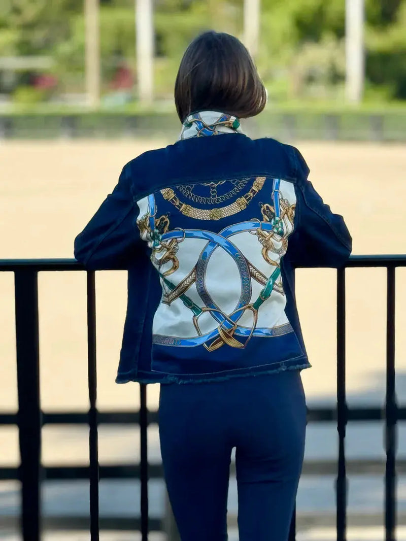 The Dark Denim Jacket / Blue Stirrup STACY BRADLEY