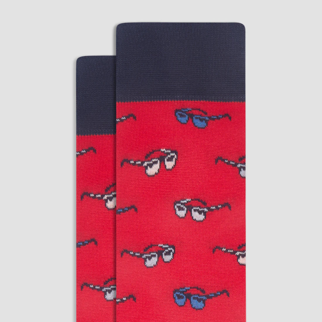 Spectacles Mid-Calf Socks - Chili Bugatchi
