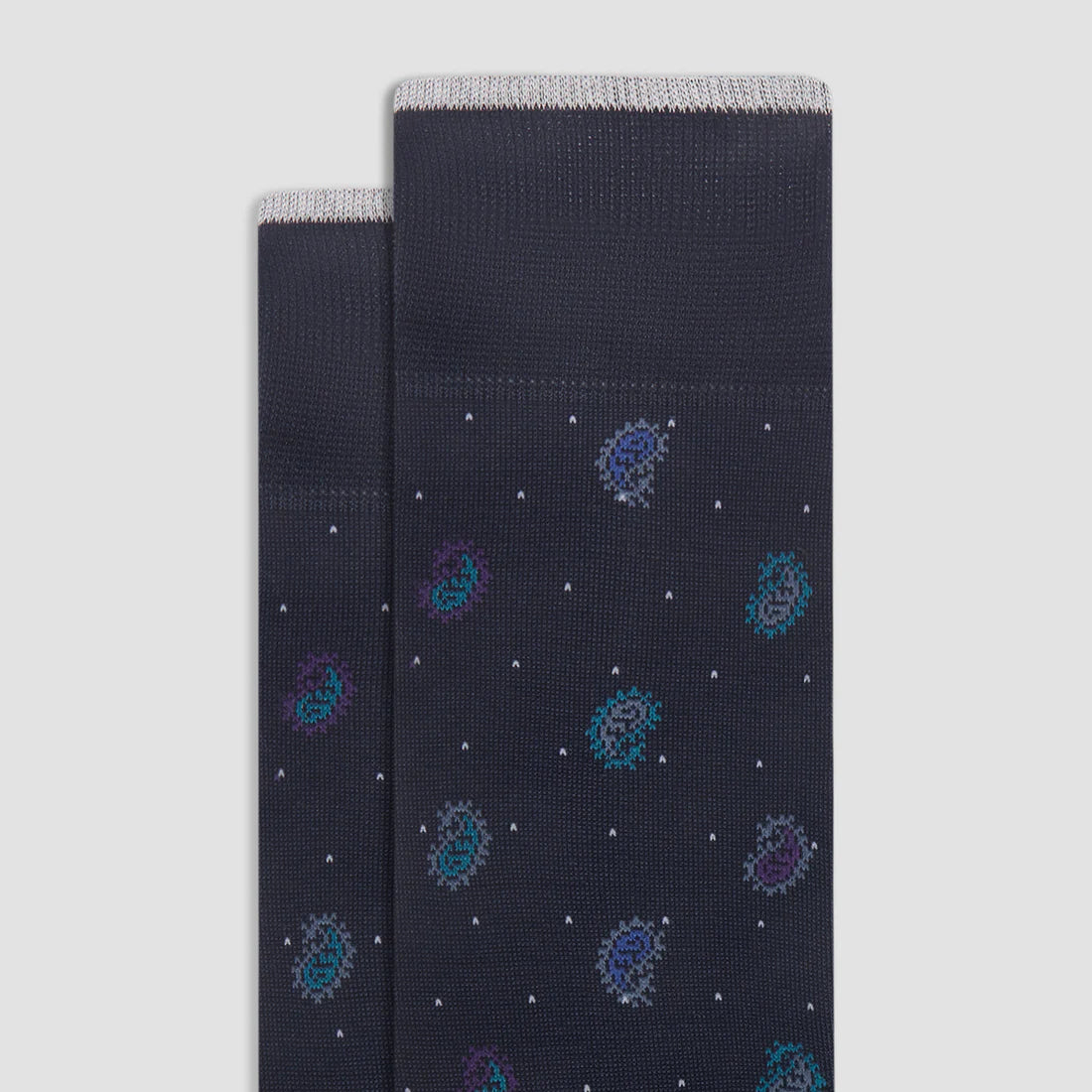 Paisley Mid-Calf Socks Bugatchi