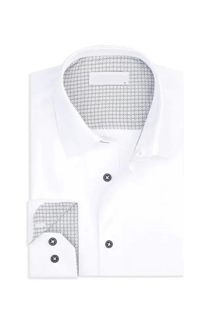 Tonal Paisley Jacquard Shirt Clothier to The King