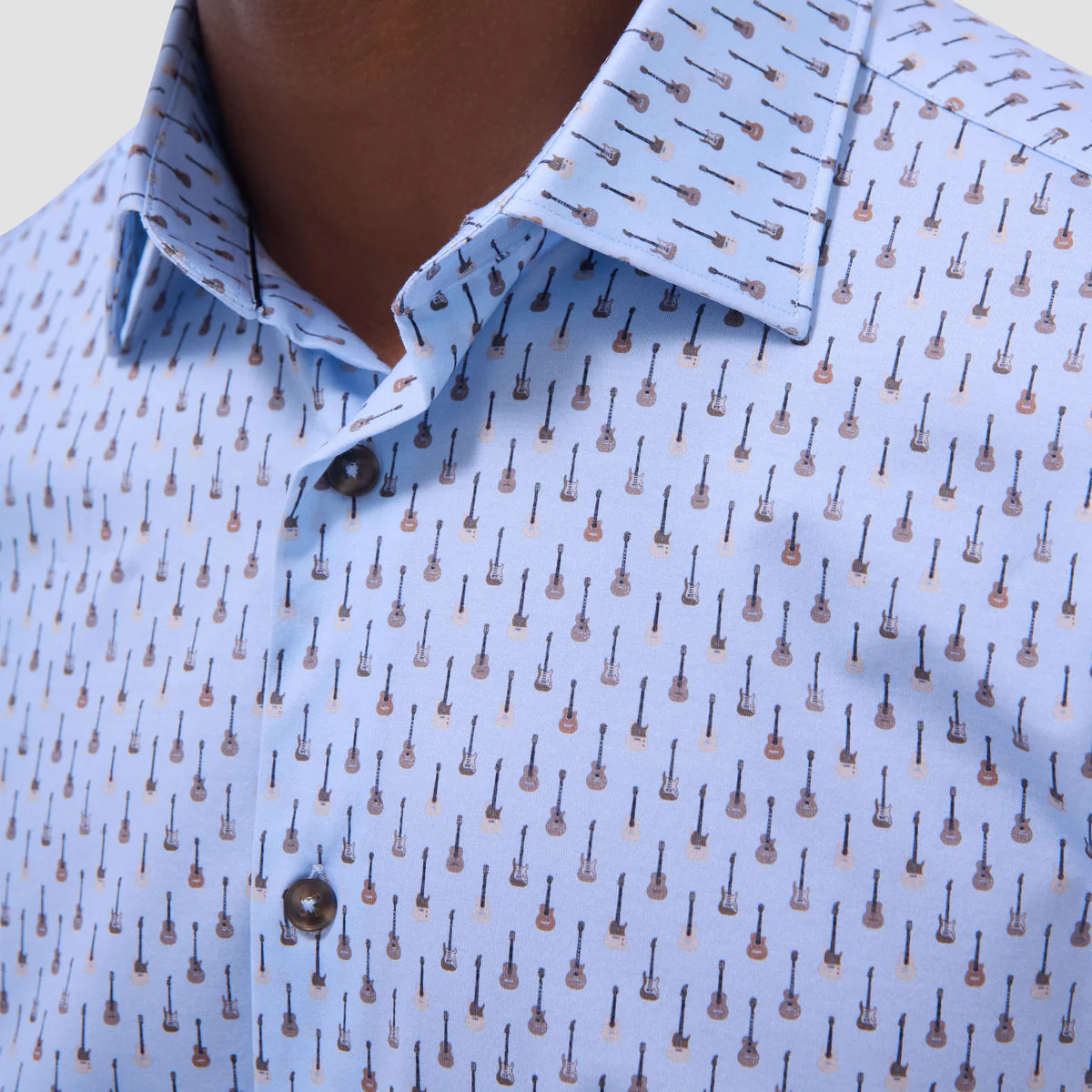 Miles Guitar OoohCotton® Short-Sleeve Shirt Bugatchi
