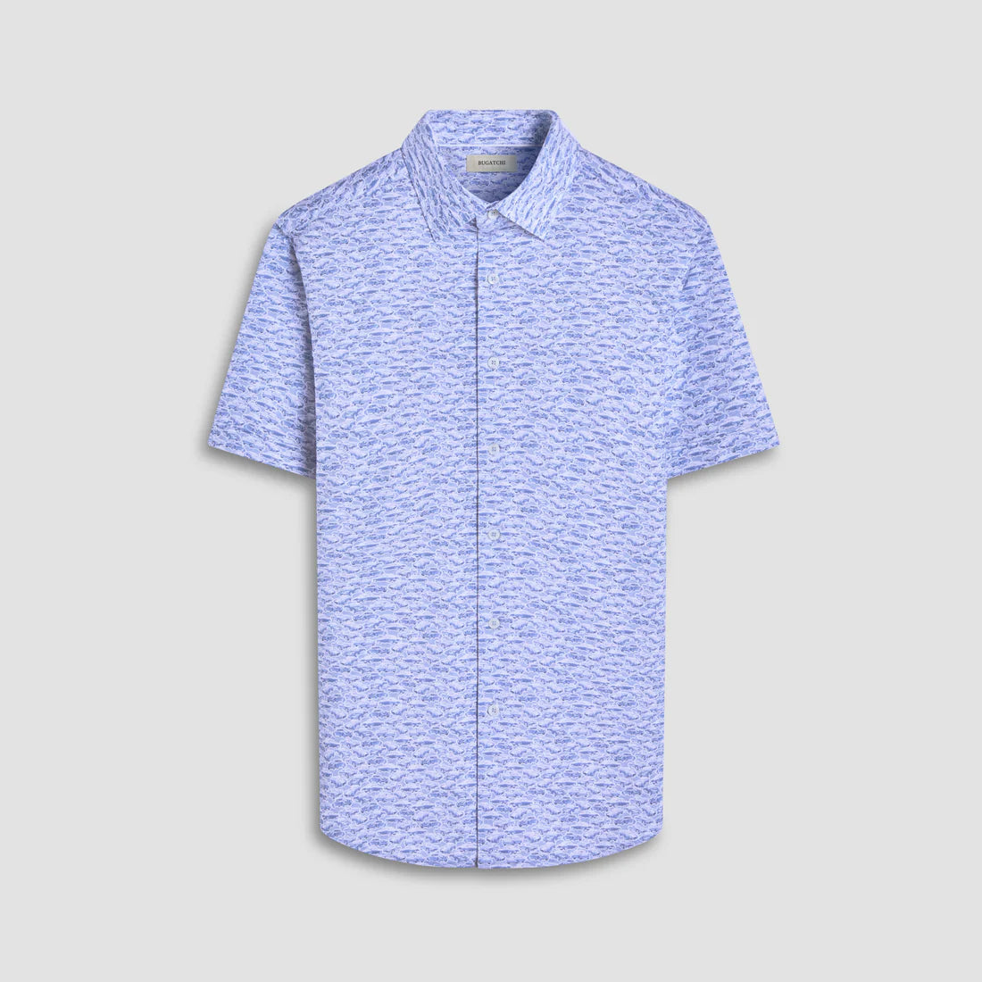 Miles Vintage Car OoohCotton® Short-Sleeve Shirt Bugatchi