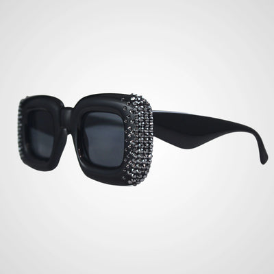 Balloon Crystal Sunglasses - Black