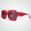 Balloon Crystal Sunglasses - Red